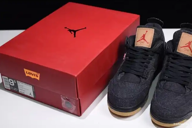 Cheap MAX 'black' x AO2571-001 Jordan 4 Levi's Air 0521